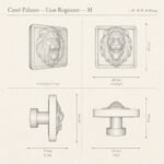 Carré Palazzo Lion Rugissant sketch 3D - Holdon Paris