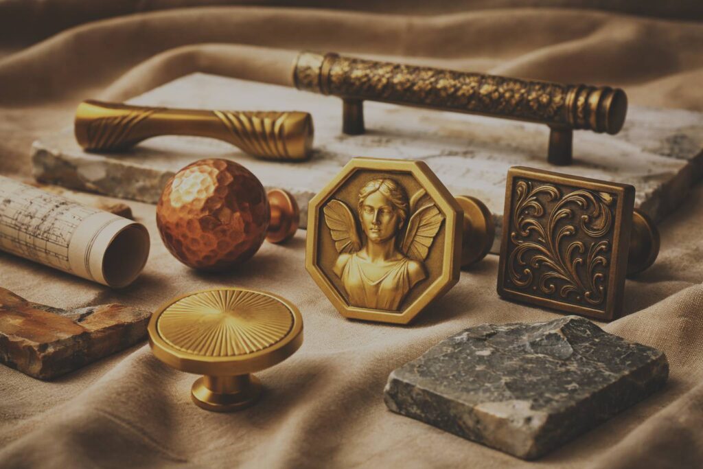 Quelques boutons et poignées réalisées par Holdon Paris