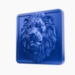 Carré Palazzo Lion Endormi Bleu Electrique taille Header – Holdon - Holdon Paris