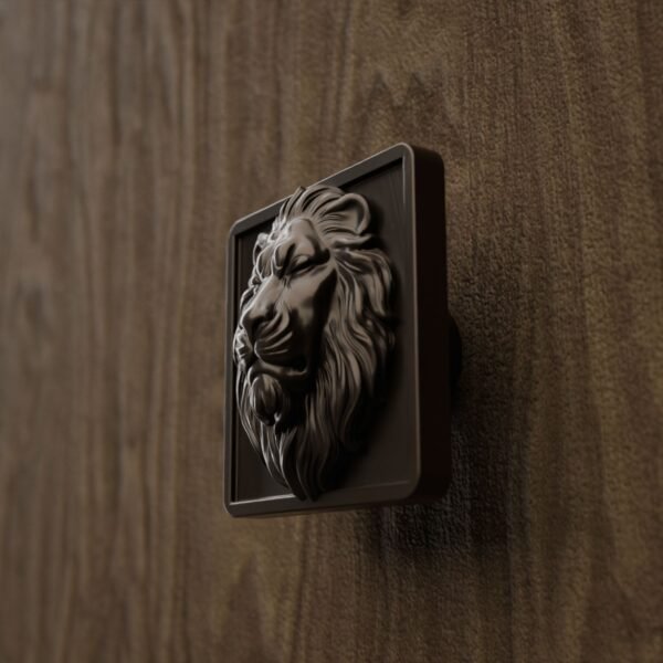 Carré Palazzo — Lion Endormi — L — Bronze Mat