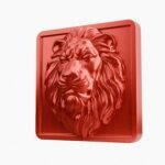Carré Palazzo Lion Endormi Candy Red taille Header – Holdon - Holdon Paris