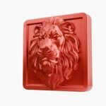 Carré Palazzo Lion Endormi Candy Red taille Header – Holdon - Holdon Paris