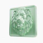 Carré Palazzo Lion Endormi Emeraude Claire taille Header – Holdon - Holdon Paris
