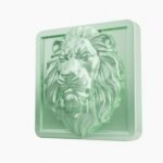 Carré Palazzo Lion Endormi Emeraude Claire taille Header – Holdon - Holdon Paris