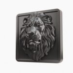Carré Palazzo Lion Endormi Gris Titane taille Header – Holdon - Holdon Paris