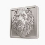 Carré Palazzo Lion Endormi Gris argenté taille Header – Holdon - Holdon Paris