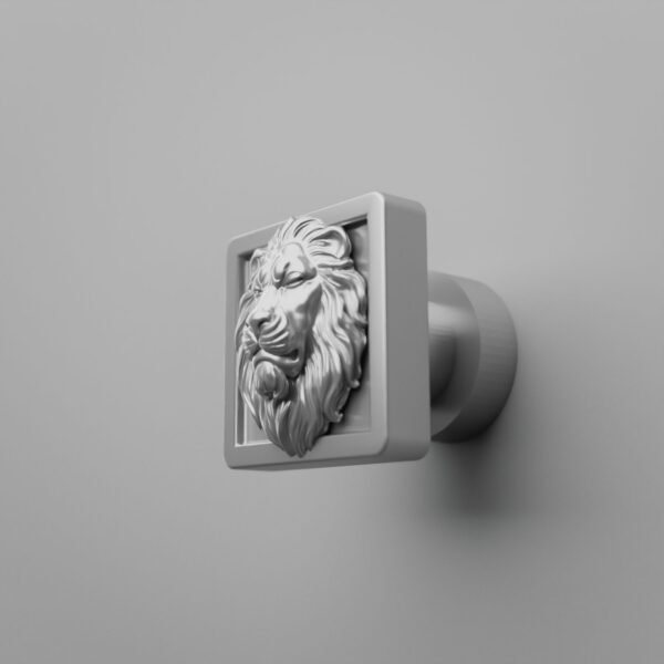 Carré Palazzo — Lion Endormi — S — Gris argenté