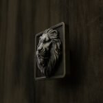 Carré Palazzo Lion Endormi Laiton Ancien - Holdon Paris