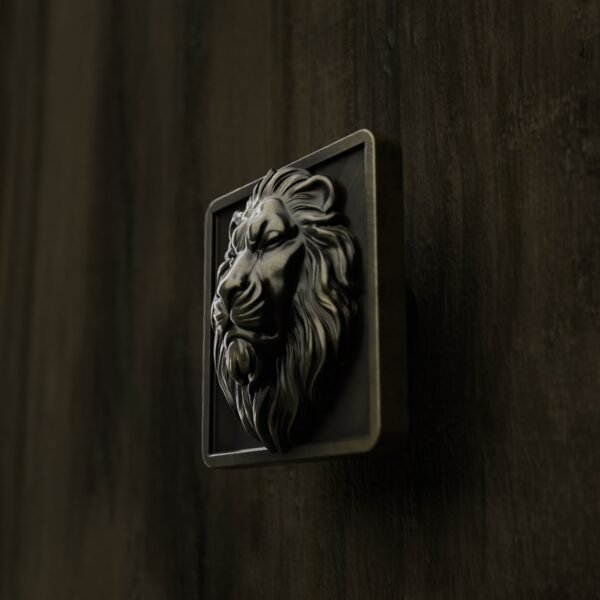 Carré Palazzo — Lion Endormi — L — Laiton Ancien