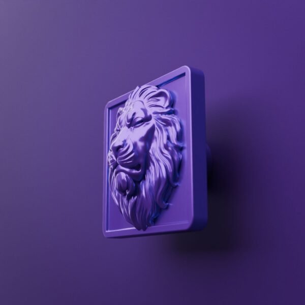 Carré Palazzo — Lion Endormi — L — Lilas Sombre