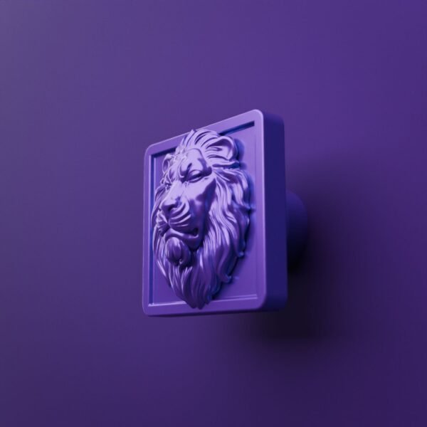 Carré Palazzo — Lion Endormi — M — Lilas Sombre