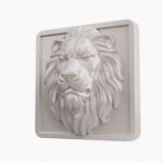 Carré Palazzo Lion Endormi White Snow taille Header – Holdon - Holdon Paris