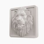 Carré Palazzo Lion Endormi White Snow taille Header – Holdon - Holdon Paris
