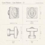 Carré Palazzo Lion Endormi sketch 3D - Holdon Paris