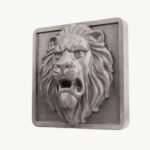Carré Palazzo Lion Rugissant Aluminium Satiné taille Header – Holdon - Holdon Paris