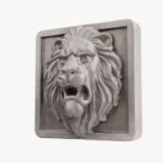 Carré Palazzo Lion Rugissant Aluminium Satiné taille Header – Holdon - Holdon Paris