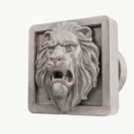 Carré Palazzo Lion Rugissant Aluminium Satiné - Holdon Paris