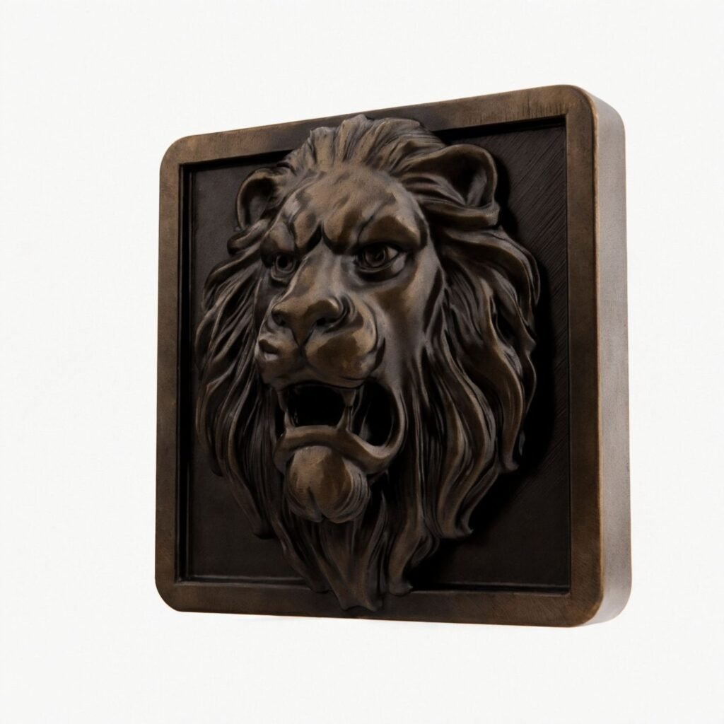 Lion Rugissant