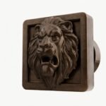 Carré Palazzo Lion Rugissant Bronze Mat - Holdon Paris