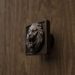 Carré Palazzo Lion Rugissant Bronze Mat - Holdon Paris