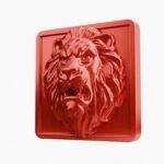 Carré Palazzo Lion Rugissant Candy Red taille Header – Holdon - Holdon Paris