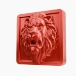 Carré Palazzo Lion Rugissant Candy Red taille Header – Holdon - Holdon Paris