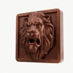 Carré Palazzo Lion Rugissant Cuivre Satiné taille Header – Holdon - Holdon Paris