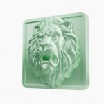 Carré Palazzo Lion Rugissant Emeraude Claire taille Header – Holdon - Holdon Paris