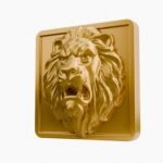 Carré Palazzo Lion Rugissant Golden Sun taille Header – Holdon - Holdon Paris