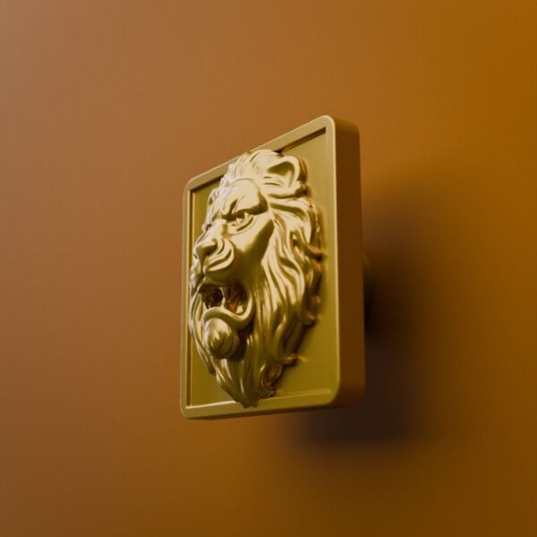 Carré Palazzo — Lion Rugissant — L — Golden Sun