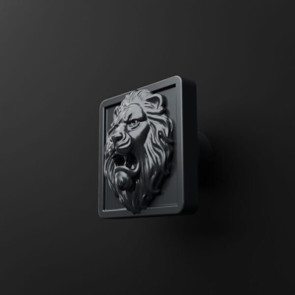 Palazzo Square, Roaring Lion, M, Titanium Gray