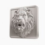 Carré Palazzo Lion Rugissant Gris argenté taille Header – Holdon - Holdon Paris