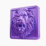 Carré Palazzo Lion Rugissant Lilas Sombre taille Header – Holdon - Holdon Paris