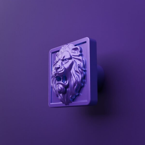 Palazzo Square, Roaring Lion, M, Dark Lilac
