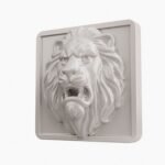 Carré Palazzo Lion Rugissant White Snow taille Header – Holdon - Holdon Paris