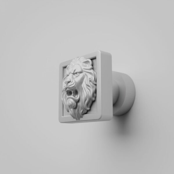 Carré Palazzo — Lion Rugissant — S — White Snow