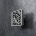 Carré Palazzo Rinceaux Aluminium Satiné - Holdon Paris