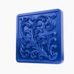 Carré Palazzo Rinceaux Bleu Electrique taille Header – Holdon - Holdon Paris