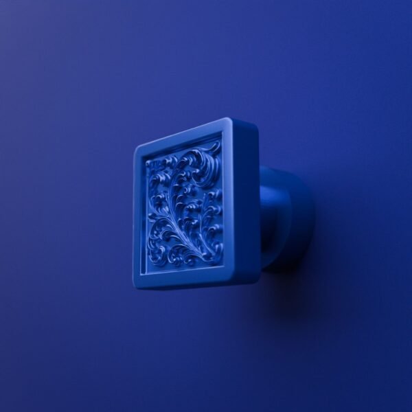 Carré Palazzo — Rinceaux — S — Bleu Electrique