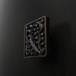 Palazzo Square, Scrollwork, L, Antique Bronze - Holdon Paris