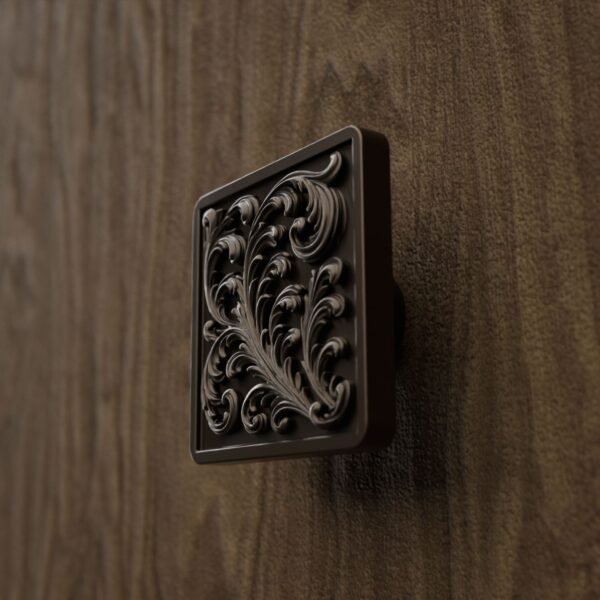Carré Palazzo — Rinceaux — L — Bronze Mat