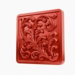Carré Palazzo Rinceaux Candy Red taille Header – Holdon - Holdon Paris