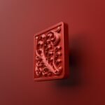 Carré Palazzo Rinceaux Candy Red - Holdon Paris