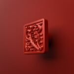 Carré Palazzo Rinceaux Candy Red - Holdon Paris