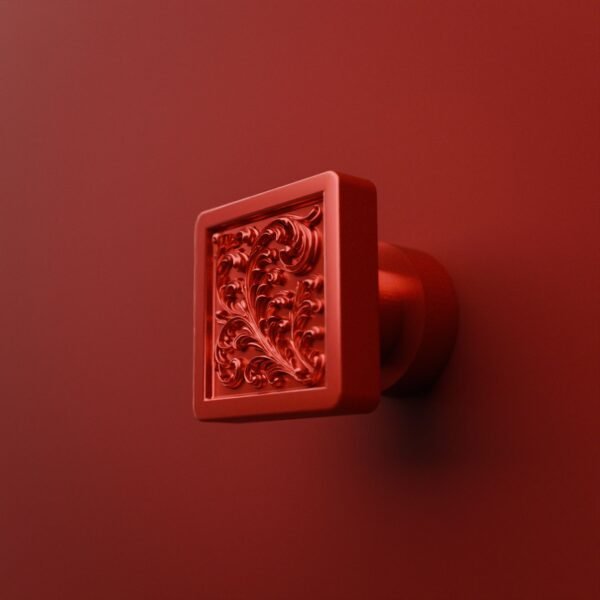 Carré Palazzo — Rinceaux — S — Candy Red