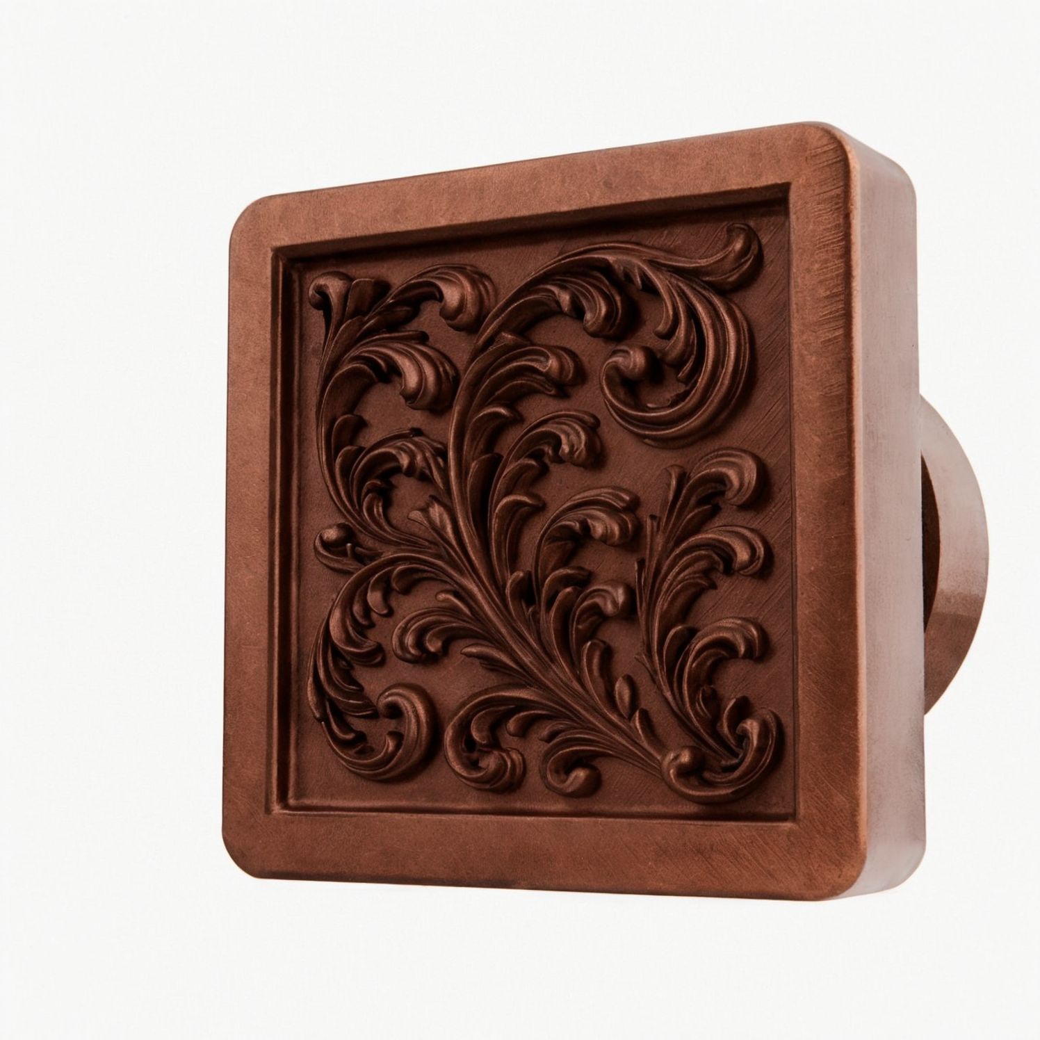 Carré Palazzo Rinceaux Cuivre Satiné - Holdon Paris