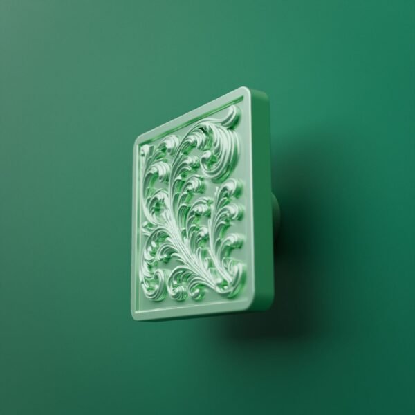 Carré Palazzo — Rinceaux — L — Emeraude Claire