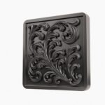 Carré Palazzo Rinceaux Gris Titane taille Header – Holdon - Holdon Paris