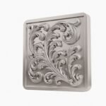 Carré Palazzo Rinceaux Gris argenté taille Header – Holdon - Holdon Paris