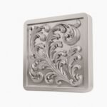 Carré Palazzo Rinceaux Gris argenté taille Header – Holdon - Holdon Paris